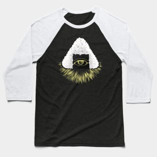 Sushi Onigiri Illuminati Eye Funny Baseball T-Shirt